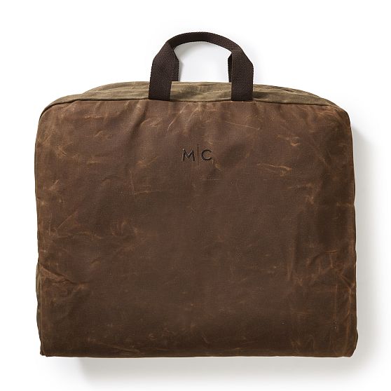 Waxed Canvas Garment Bag