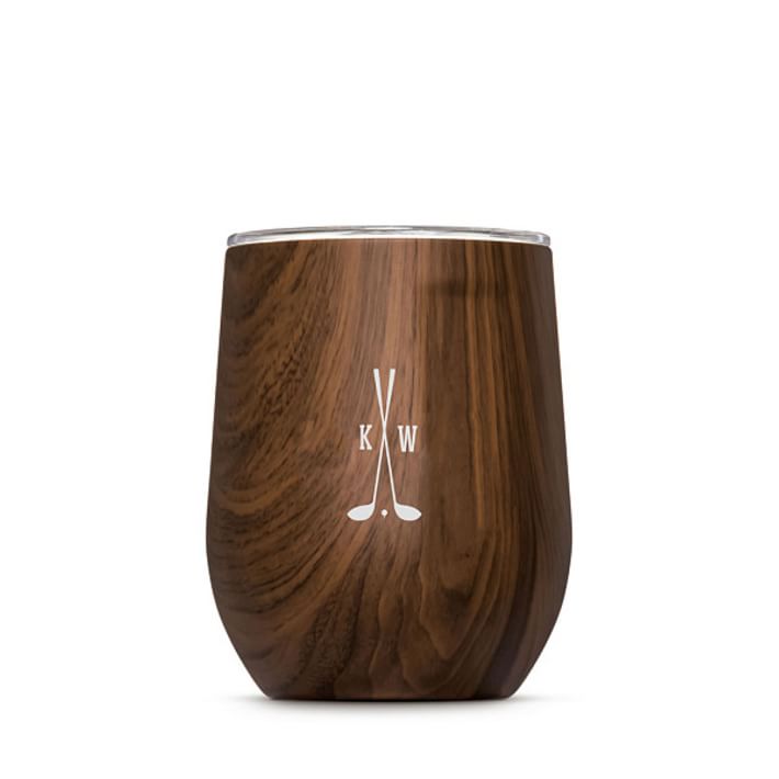 Monogrammed Decal Corkcicle Stemless Wine Cup