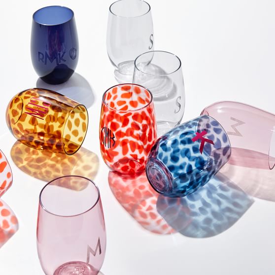 Shatterproof Wine Glass Set - Leopard Toast