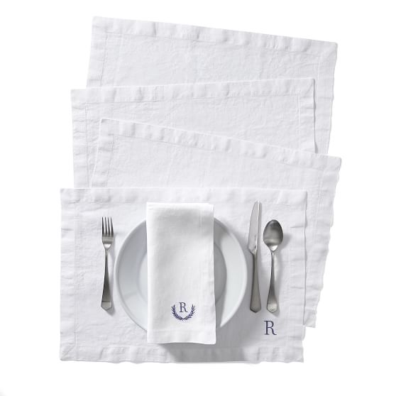 Italian Washed Linen Napkins, Set of 4