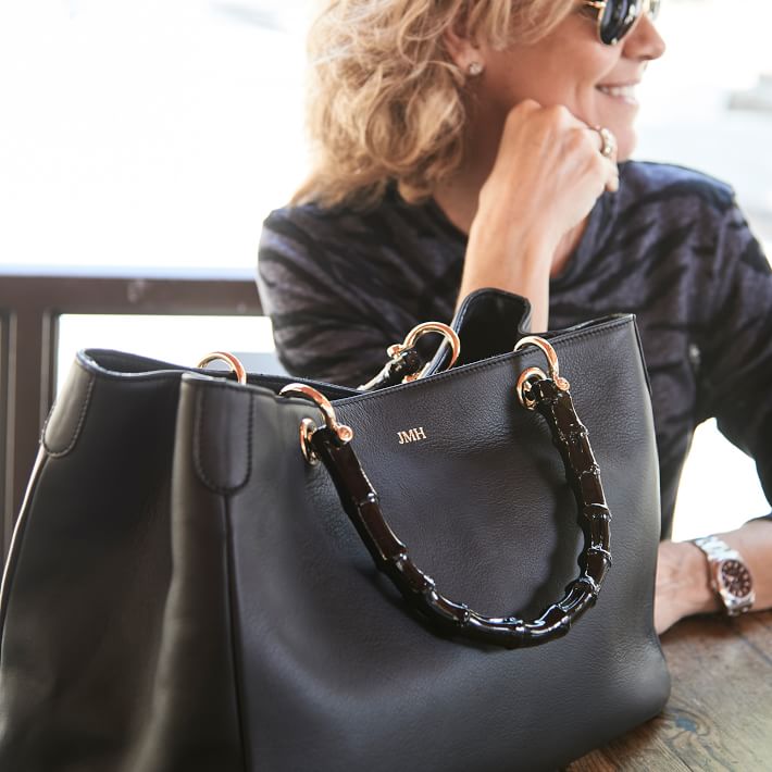 Elisabetta Croc Embossed Handbag