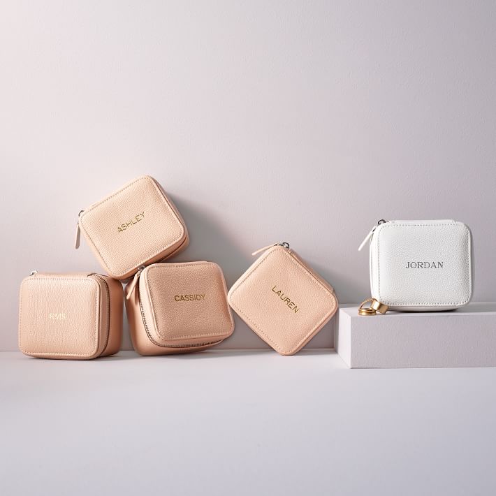 Monogrammed Travel Jewelry Case Monogrammed Travel Jewelry