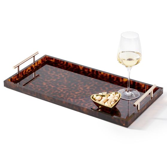 Acrylic Tray with (4) matching stemless wine glasses