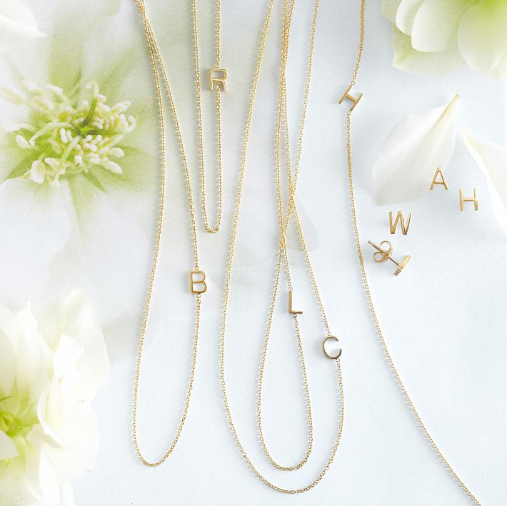 Classic Heart Monogram (Gold) Necklace