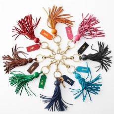 HOVEOX 20 Pieces 3.9 inch Faux Leather Tassel Bulk Keychain Tassels  Artificial Leather Tassel Keychain Charms Bulk Leather Tassels for Jewelry  Making