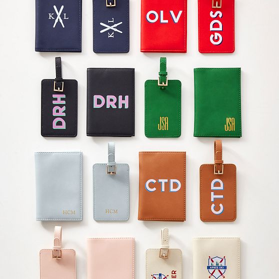 Fillmore Vegan Leather Luggage Tag Mark and Graham
