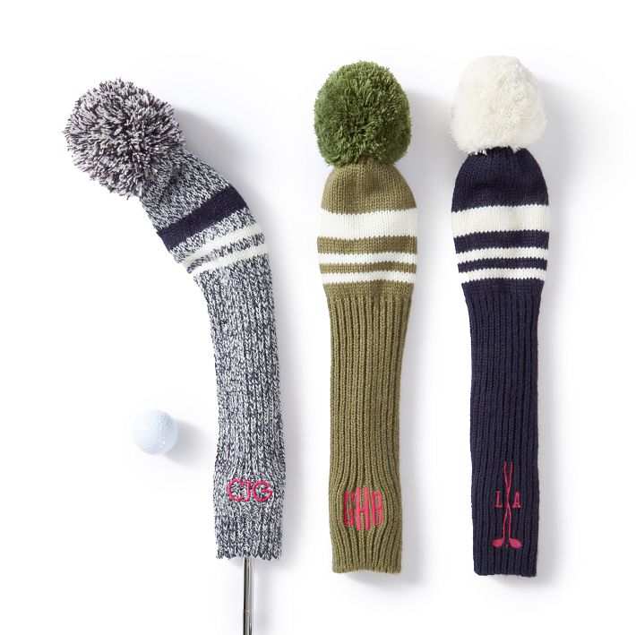 DIMPLE Golf Beige Knit Driver Cover main image 1