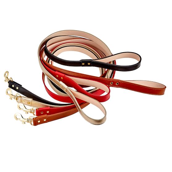 Personalized leather hot sale dog leash