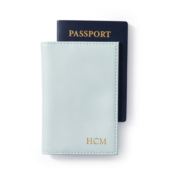 Fillmore Vegan Leather Passport Case, Foil Debossed