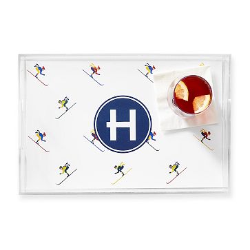 SMALL Monogram Lucite Tray, Personalized Acrylic Tray, Hostess Gift,  Wedding Gift, Gift for Her, Jewelry Tray, Grad Gift, Appetizer Tray 