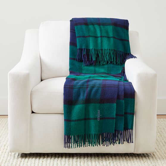 Italian Plaid Throw Blanket Mark and Graham