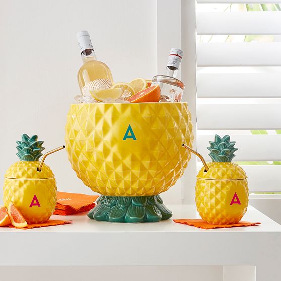 Pineapple Party Bowl - Yellow (Male)