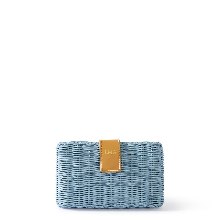 Wicker clutch online bag