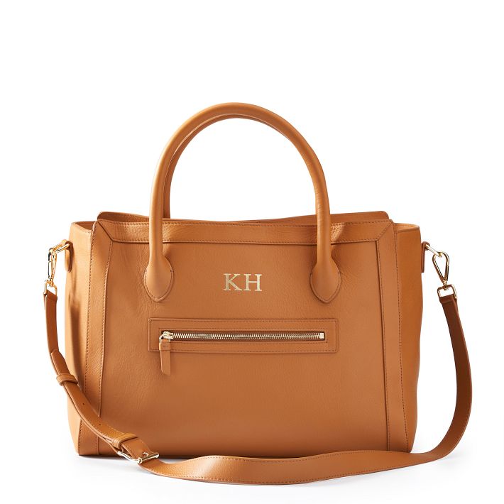 Zoe Leather Work Tote