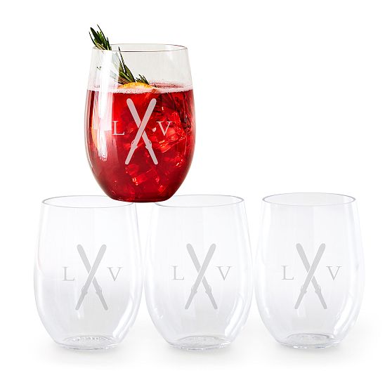 Unbreakable Wine Glass with Customisable Name - Set of 1