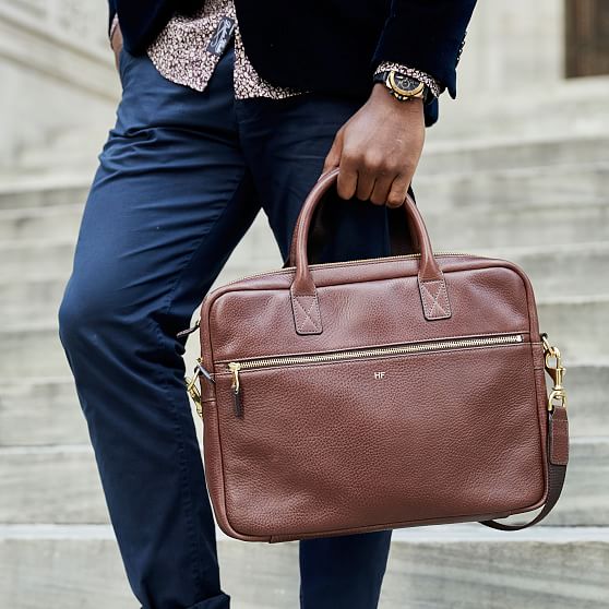 Harvey Leather Briefcase Mark and Graham