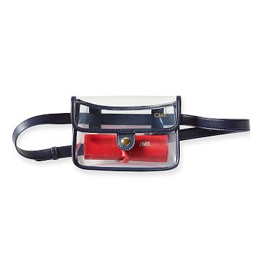 Red Clear Belt Bag