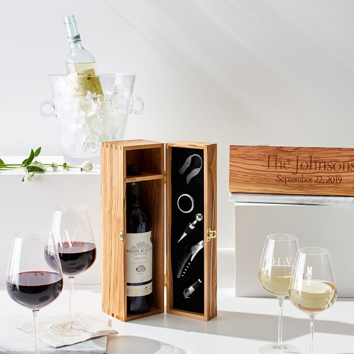Olive Wood Wine Box