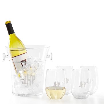 Acrylic Stemless Wine - SET OF 2 – Initial Attraction