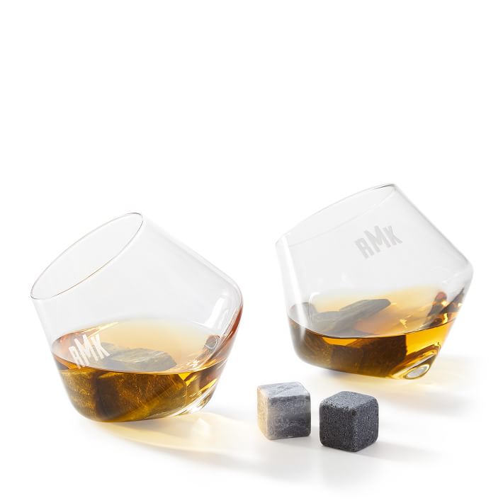 Unique Whiskey Glasses, Whiskey Glass Set, Gold Whiskey Glass