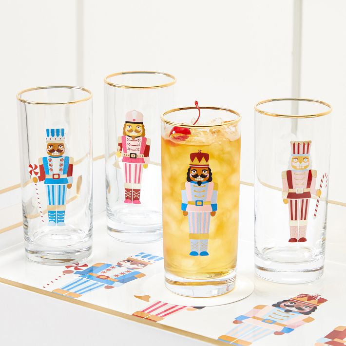 Nutcracker Highball Glasses ~ Set of 6