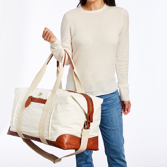 Mark and graham 2025 canvas leather weekender bag