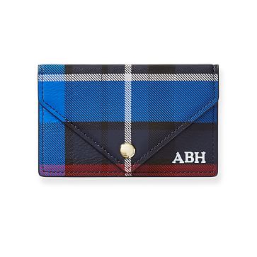 Monogrammed Mini Snap Envelope Card Case | Mark and Graham