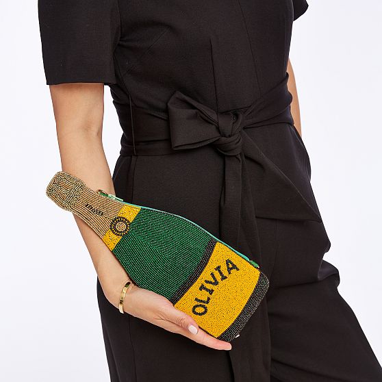 Pattern Print Champagne Crossbody bags