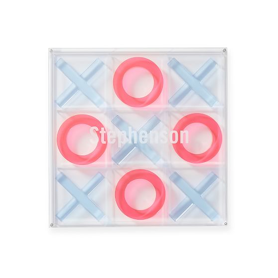 Acrylic Neon Tic Tac Toe Game Set