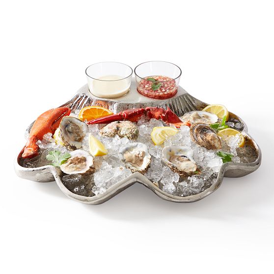 Oyster serving outlet platter