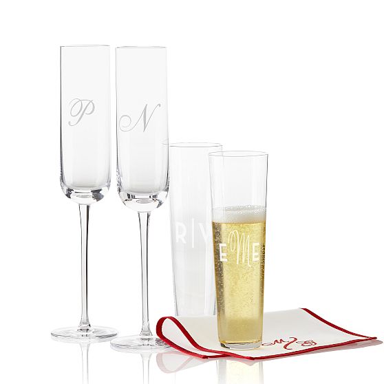 Splendor in the Sand Stainless Steel Champagne Flute - McClard's Gifts