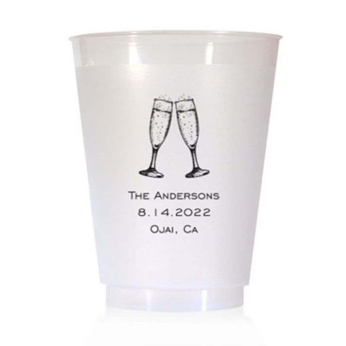 Plastic Party Cups, Set of 25