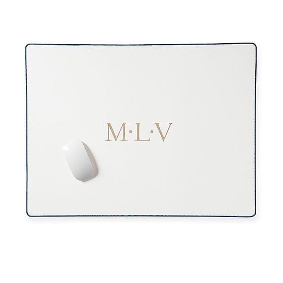 Editor's Monogrammed Desk Blotter Desk Accessories Mark and Graham