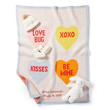 Sweet hearts baby outlet blanket