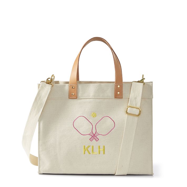 Embroidered canvas store tote bags