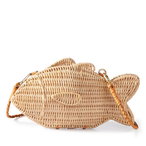 Wicker Fish Crossbody, Natural | Mother's Day
