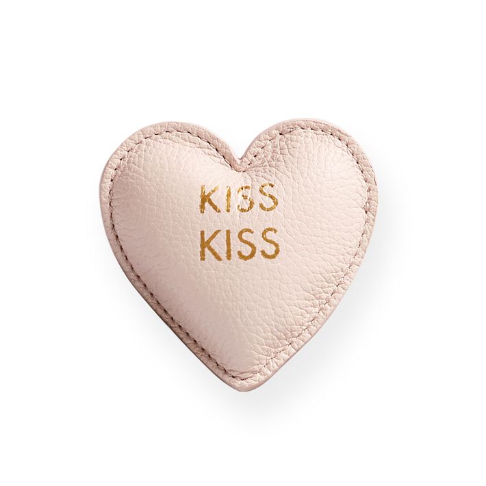 Leather Paperweight, &quot;Kiss Kiss&quot;