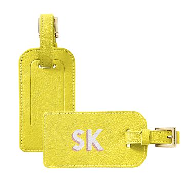 Yellow luggage cheap tag