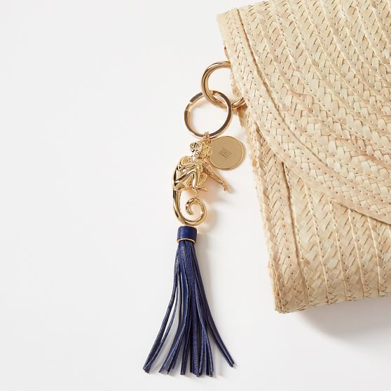 Animal Tassel Monogrammed Keychain | Mark and Graham