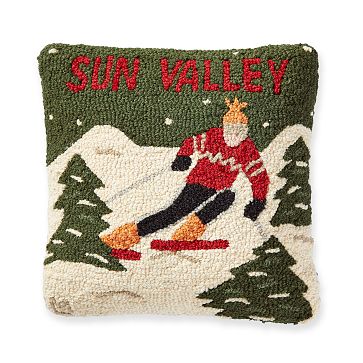 Hand Hooked Personalized Holiday Pillows | Mark and Graham