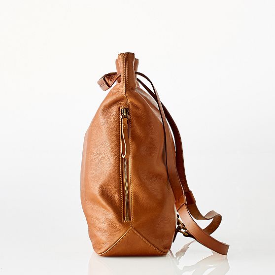 bedford convertible leather backpack