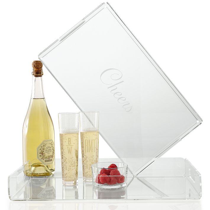 Cheers Acrylic Serving Tray