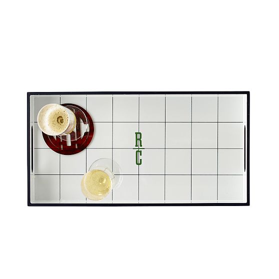 Printed Lacquer Tray, Windowpane