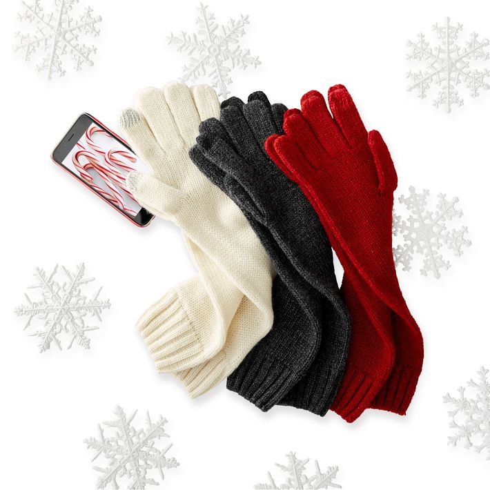 Chunky Knit Long Gloves