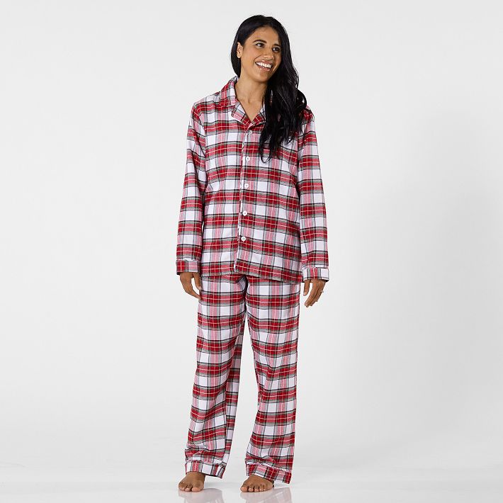 Plaid Flannel Pajama Set