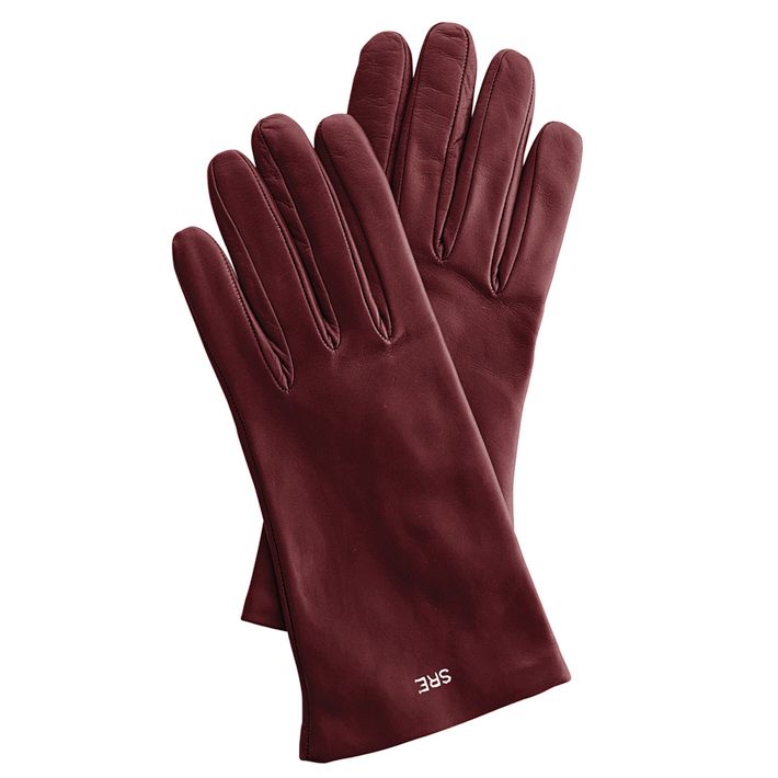Women's Italian Leather Classic Glove, 6.5, Extra-Small, Oxblood