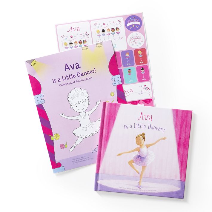 &quot;Little Dancer&quot; Personalized Children's Book and Sticker Gift Set