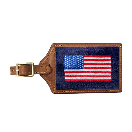 Rolling Stones Needlepoint Luggage Tag by Smathers & Branson main image 0