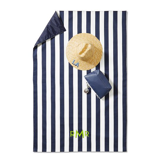 Cabana Stripe Waterproof Beach Mat