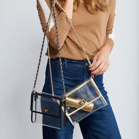 Clear Crossbody with Chain